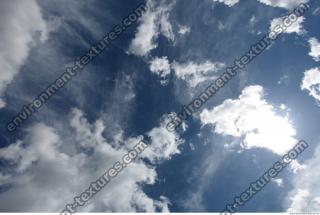 Photo Texture of Blue Clouded Clouds